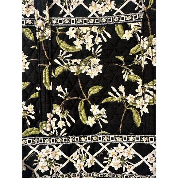 Vera Bradley Jasmine Flower Quilted Carryall Large Tote Shoulder Bag - Picture 2 of 8